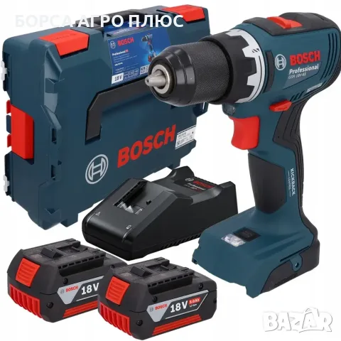 Bosch GSB 18V-65 2x5.0Ah 65Nm Ударен Винтоверт Professional L-BOXX Нов