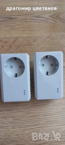 Интернет адаптер Powerline TP-Link , комплект 2 устройства, интернет без кабел, снимка 2 - Мрежови адаптери - 54835465