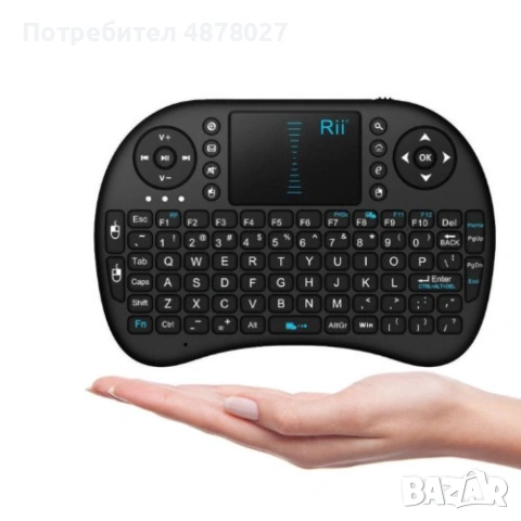Безжична клавиатура RII 8 MINI за таблети, телевизионни кути, конзоли и други, снимка 3 - Клавиатури и мишки - 55219370