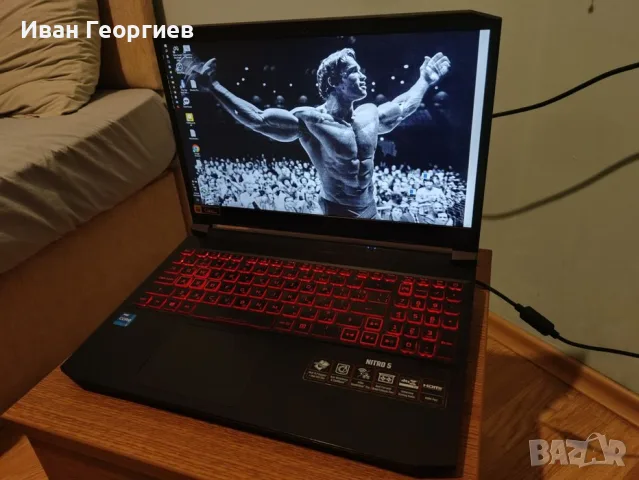 Продавам геймърски лаптоп Acer Nitro 5 AN515-57, снимка 3 - Лаптопи за игри - 55436395