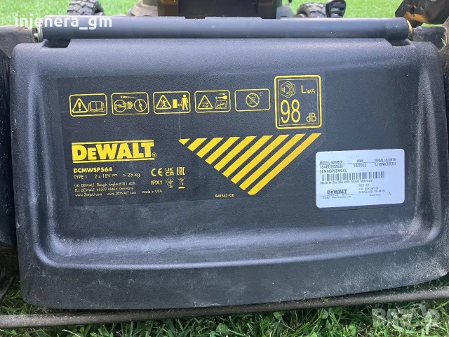 Акумулаторна самоходна косачка DeWalt DCMWSP564N, снимка 6 - Градинска техника - 55381841