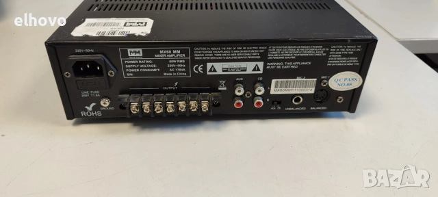 Mixer amplifer-MX60 MM#1, снимка 2 - Ресийвъри, усилватели, смесителни пултове - 54327596