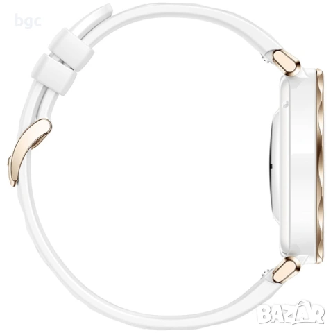 ЧИСТО НОВ Huawei Watch GT 5 Pro (42mm, Бял / White Rubber) – Пълен комплект, снимка 2 - Смарт часовници - 55286477