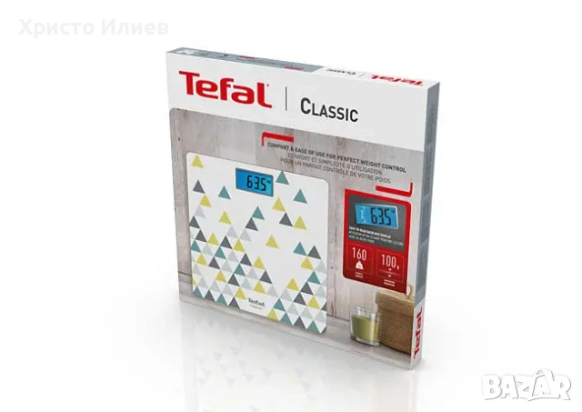 Кантар Tefal 160kg бял жълт, снимка 10 - Други стоки за дома - 55220222