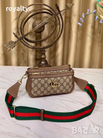 Gucci Нова Дамска Кожена Чанта Гучи Различни Цветове , снимка 2 - Чанти - 55082928