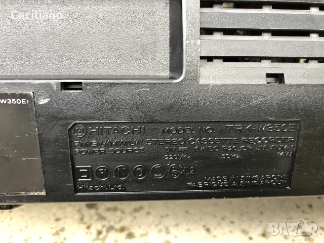 радиокасетофон HITACHI TRK W350E, снимка 7 - Радиокасетофони, транзистори - 55439017