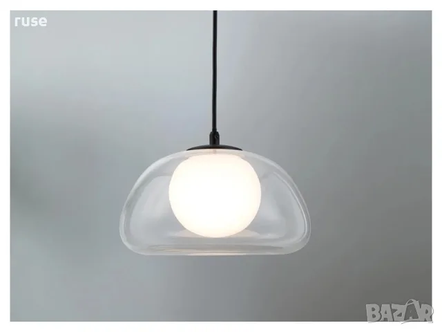 НОВИ! Висяща лампа за таван стъкло Mid-Century Modern Mushroom Floor, снимка 3 - Лампи за таван - 55678234