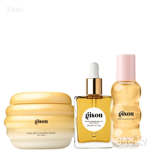 комплект с мед от Gisou – Honey Hair Icons, снимка 4 - Продукти за коса - 54209195