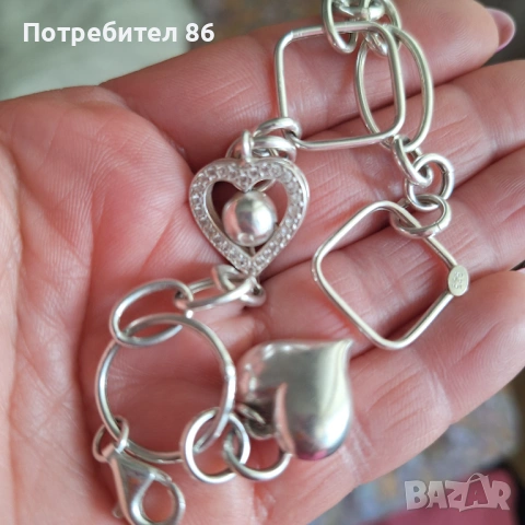 Нова масивна сребърна гривна , снимка 2 - Гривни - 54306134