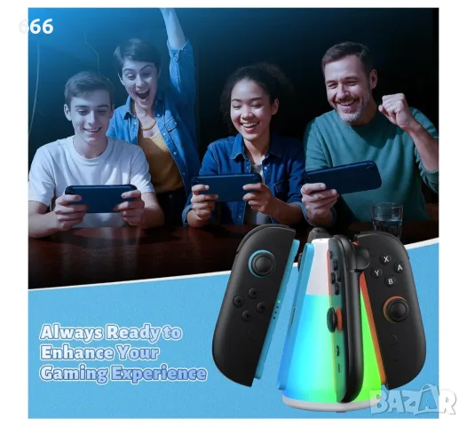 Зарядно за контролер за Nintendo Switch 2 и JoyCon 2, снимка 7 - Аксесоари - 55651104