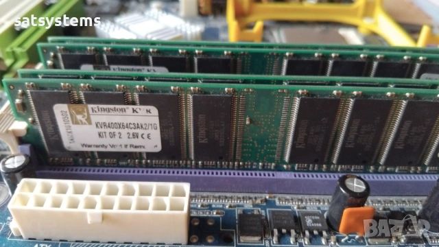 Дънна платка Gigabyte GA-8IPE1000-G REV:4.0 Socket 478 CPU+FAN+RAM, снимка 8 - Дънни платки - 54088020