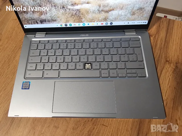 ASUS Chromebook Flip C433T 14" Touchscreen | Core m3 8100Y 3.40 Ghz | 8GB RAM | 128GB | 7ч. батерия, снимка 3 - Лаптопи за дома - 55302660