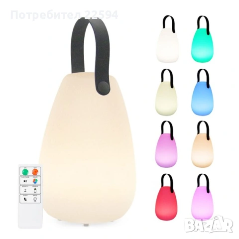 FUYO LED Презареждаема Настолна Лампа , снимка 4 - Настолни лампи - 54800509