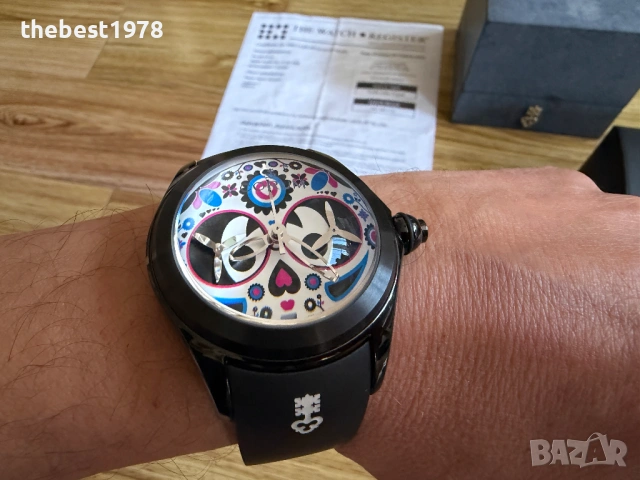 Corum Bubble Day Of The Death 47mm Limited Edition 88бр/Chronograph Titanium, снимка 3 - Мъжки - 54921876