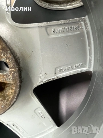 Оригинални джанти 5х100-15 цола , снимка 5 - Гуми и джанти - 53963363