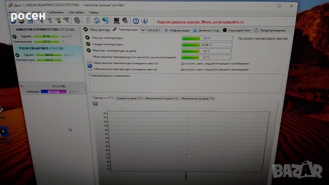 SSD NVMe 128gb Phison 4x4 2230 , снимка 4 - Твърди дискове - 55089706