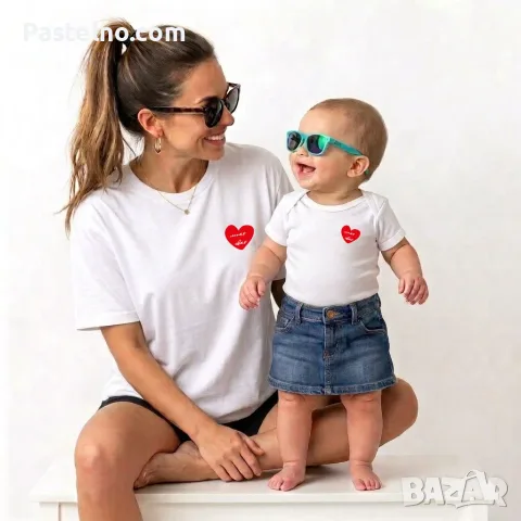 Mama&Mini персонализиран комплект, снимка 8 - Дрехи за бременни - 55483118