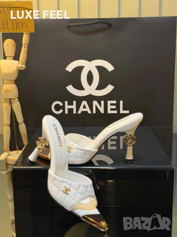 Yves Saint Laurent ⚜️ Christian Louboutin⚜️ Chanel ⚜️Дамски Чехли , снимка 9 - Чехли - 55075311