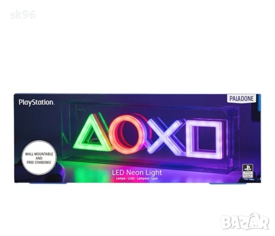 Неонова LED лампа Playstation, 29.8 см, снимка 4 - Лед осветление - 55512177