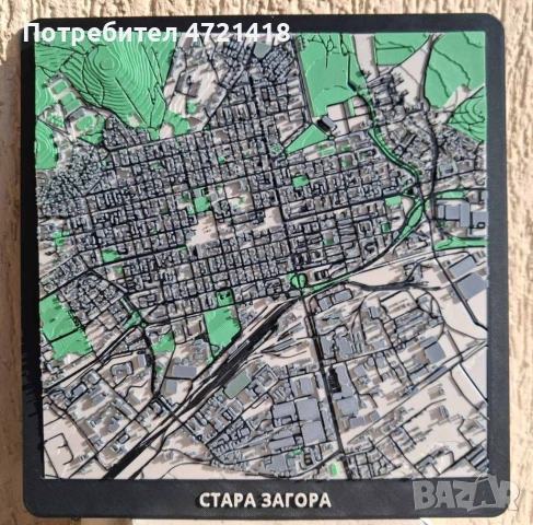 Стара Загора на Длан - Архитектурен макет, снимка 1 - Декорация за дома - 54439519