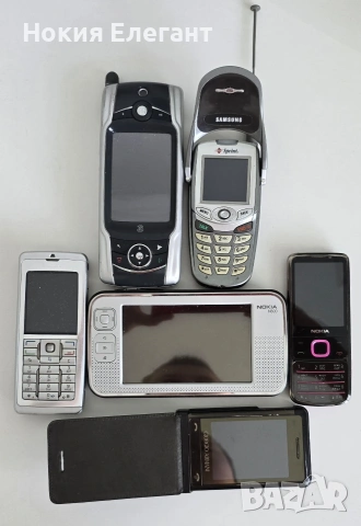 Nokia, Motorola, Samsung- телефони