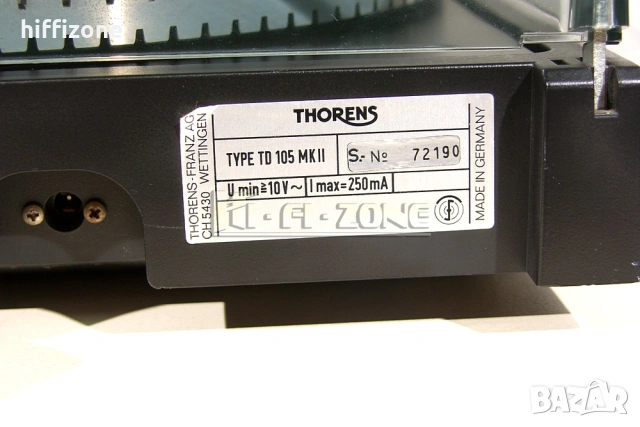Грамофон Thorens td 105 mkll, снимка 11 - Грамофони - 54739954