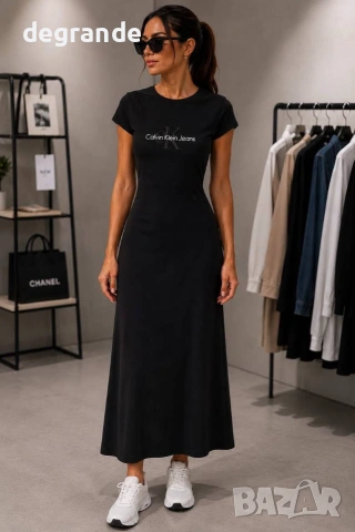 👇Дамска рокля 💫Calvin Klein💫  Налична в черно и розово, снимка 2 - Рокли - 55047309