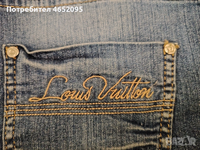 Нови Къси Дамски дънки 3/4-ти Louis vuitton, снимка 4 - Дънки - 53969182