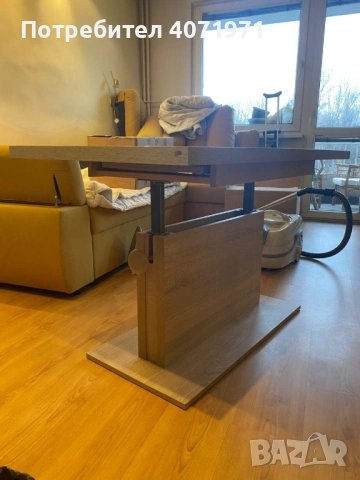 Маса масивно дърво с регулиреума височина и дължина, снимка 2 - Маси - 54080894