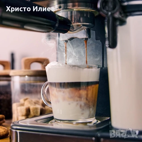 Еспресо кафемашина с кана за мляко тъч дисплей Cecotec Power Espresso 20 Coldbrew Latte plus, снимка 7 - Кафемашини - 55087145