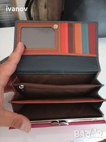 Dr.Bond дамски портмоне естествена кожа , снимка 3 - Портфейли, портмонета - 55232160