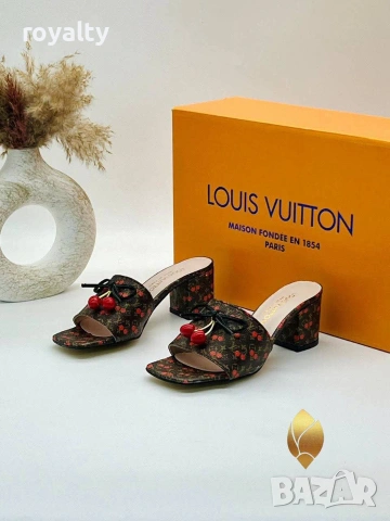Louis Vuitton Нови Дамски Чехли Различни Цветове , снимка 8 - Чехли - 55129467