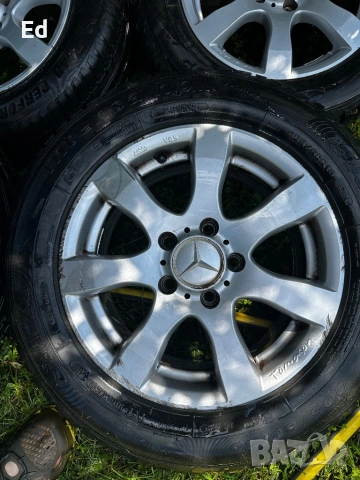 Оригинални джанти Mercedes 15” 5x112 ET37 с гуми 205/60 R15 – 150€, снимка 6 - Автомобили и джипове - 54892570