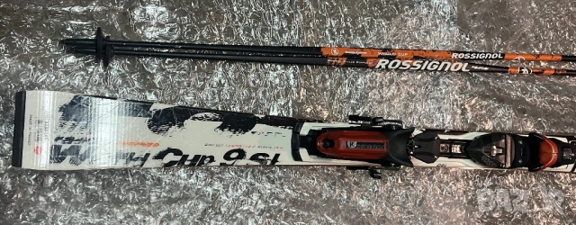 ROSSIGNOL РОСИНЬОЛ неразличим от нов сет ски+автомати, ски обувки и кевларени щеки от сериятаRADICAL
