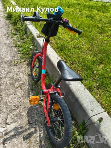 Детско колело 14” с аксесоари, снимка 5 - Велосипеди - 54179576