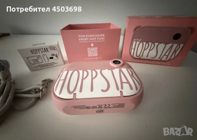Фотоапарат с принтер Hoppstar, снимка 2 - Батерии, зарядни - 55600743