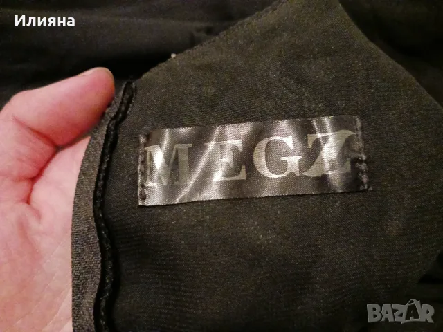 Черна дълга рокля Megz С/М, снимка 4 - Рокли - 55334230