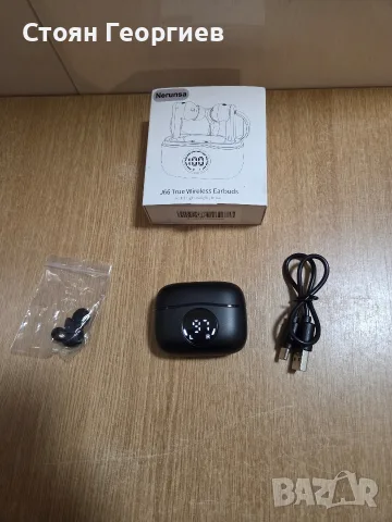 безжични слушалки Nerunsa J66 True Wireless, снимка 2 - Bluetooth слушалки - 55383189