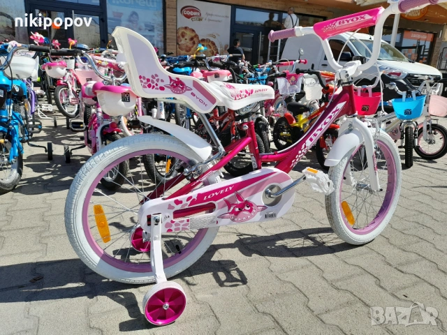 X Детски велосипед 18" LOVELY розов, снимка 3 - Велосипеди - 54395196
