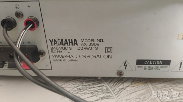 Yamaha AX-330E – интегриран Hi-Fi усилвател (Made in Japan), снимка 3 - Ресийвъри, усилватели, смесителни пултове - 54660346