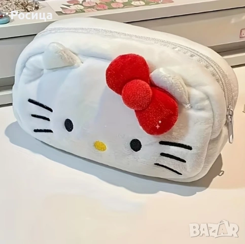 Плюшен несесер Hello Kitty , снимка 2 - Ученически пособия, канцеларски материали - 55086933