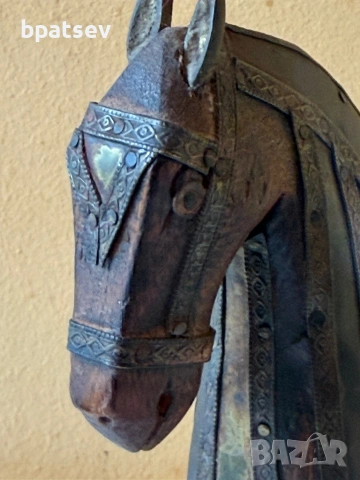 ръчно изработена фигурка на конче, снимка 3 - Антикварни и старинни предмети - 54100562