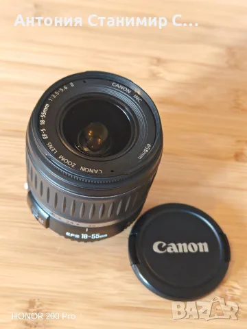 Canon ef-s 18-55mm обектив, снимка 5 - Обективи и филтри - 55412214