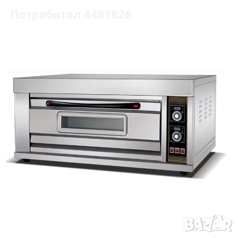 Електрическа пекарна фурна за 2 тави 60×40 – едноетажен модел 6.6 kW