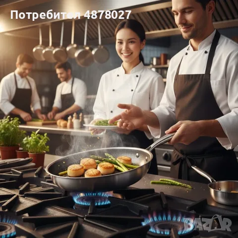 Тиган с капак Goldmann GM 1128-24, 1128-26 , 24x5 см./26х5 см., Трислойно дъно, Незалепващо покритие, снимка 4 - Съдове за готвене - 55516917