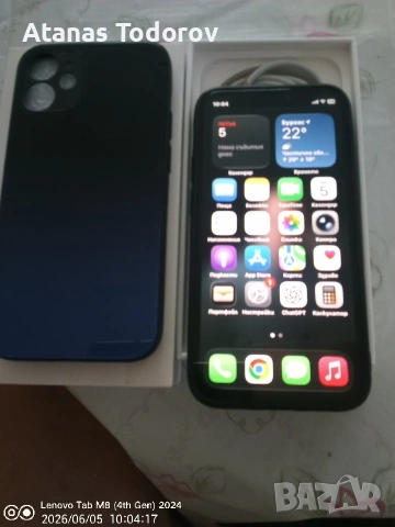 Айфон 12 мини,256 GB черен ,без забележки,