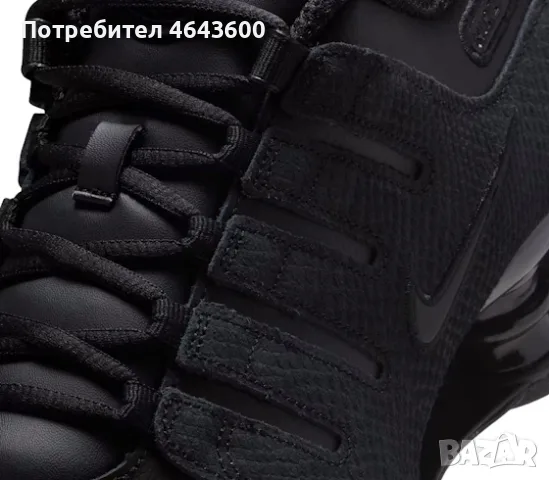 Nike Shox NZ Triple Black, снимка 6 - Маратонки - 55692436