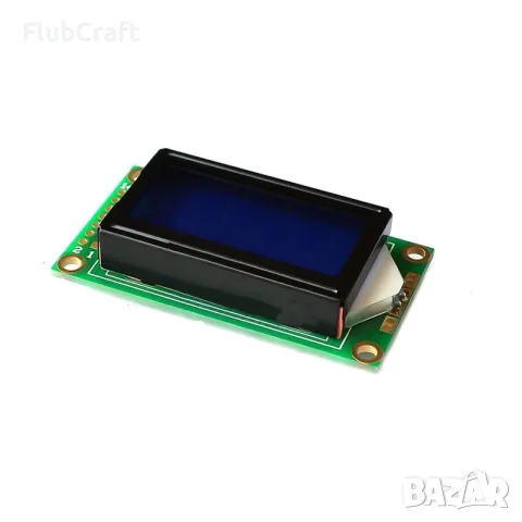 LCD 0802 Паралелен LCD дисплей със сива подсветка