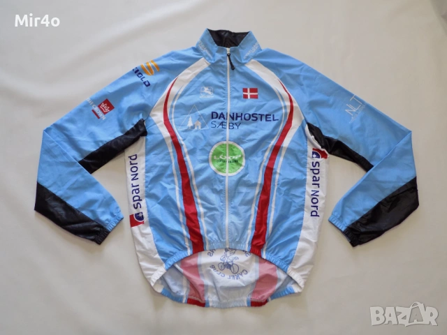 вело джърси giordana горнище ветровка екип мъжко колоездене оригинално XL
