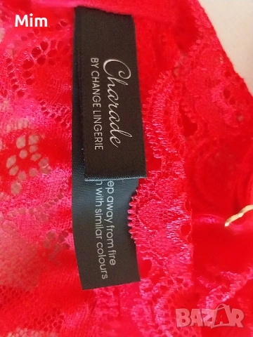 Charade M/L Червен дантелен колан с жартиери за чорапи , снимка 6 - Бельо - 55182070